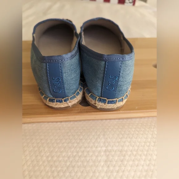 Sam Edelman Women's Circus Embellished Chambray Loretta Espadrille Size 6.5 - Picture 4 of 9